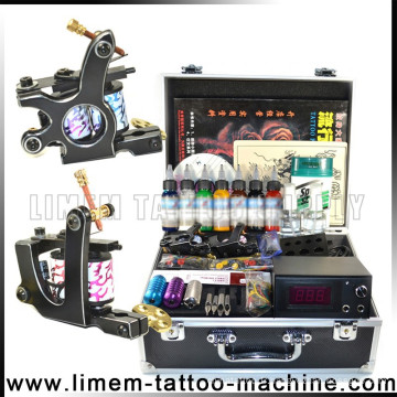 Kit de tatouage professionnel Wit Liner et Shader Tattoo Machines 7 encres de couleur